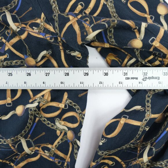 Solemare Maus & Hoffman Button Down Print Horse Polo Equestrian Sz. 2XL Party - Picture 5 of 7